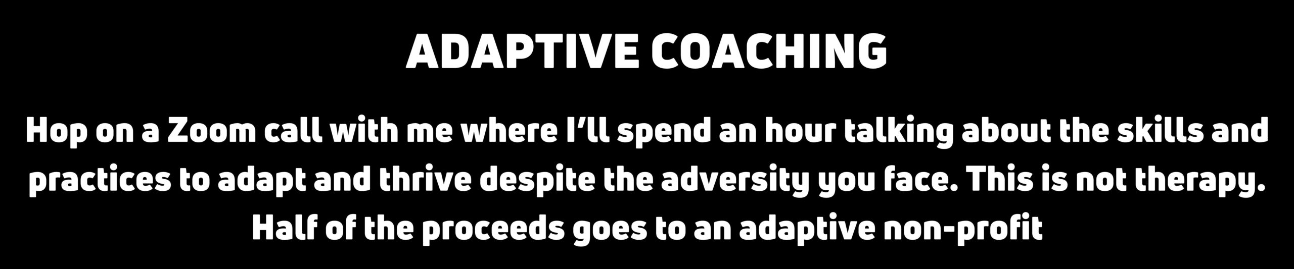 adaptive coaching